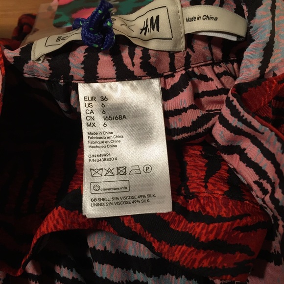 H&M x Kenzo Reversible Silk-Blend Skirt - Picture 3 of 5